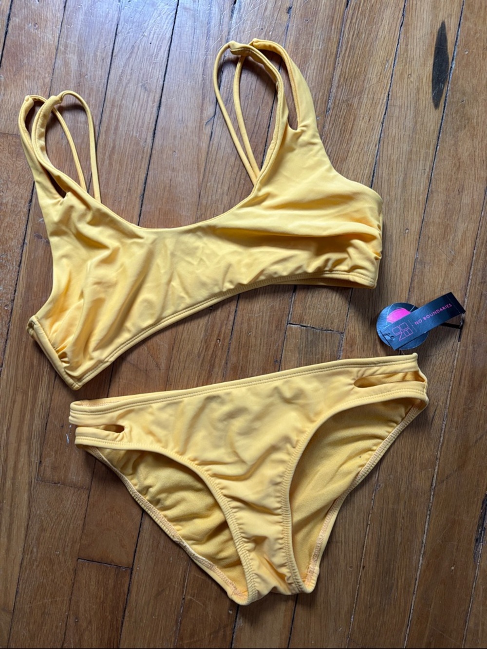 Yellow/Orange Two-Piece Bikini Set
